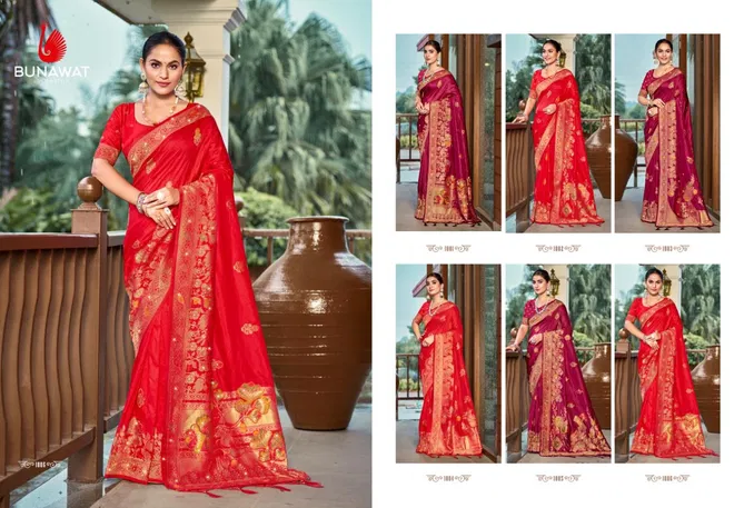 Radhika Pyari Vol 2 By Bunawat Silk Wedding Wear Sarees Suppliers In India